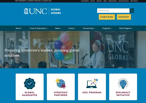 UNC Global homepage