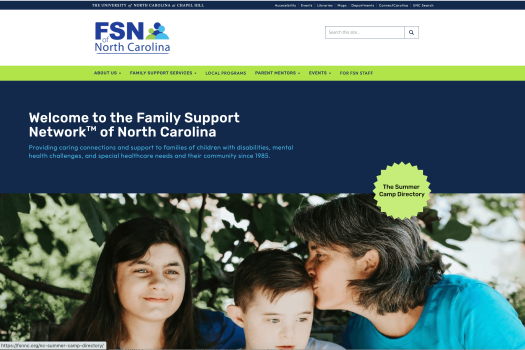 Family Support Network of NC homepage